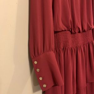 White House Black Market cranberry dress